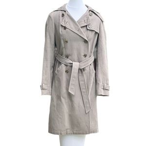 Gryphon New York Grey Hoodie Trench Coat Small Excellent used Condition